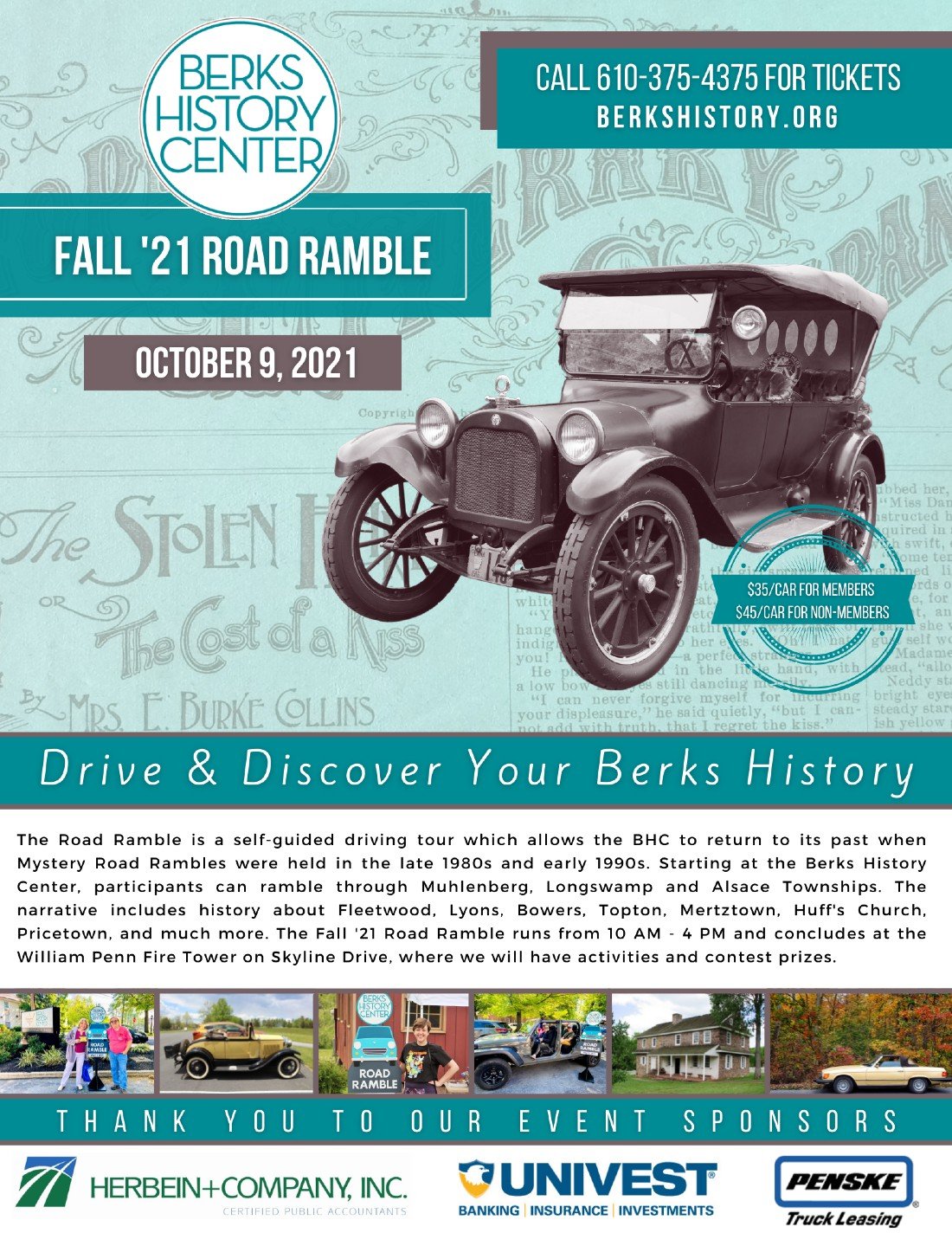 2021 Fall Road Ramble Berks History Center at Berks History Center