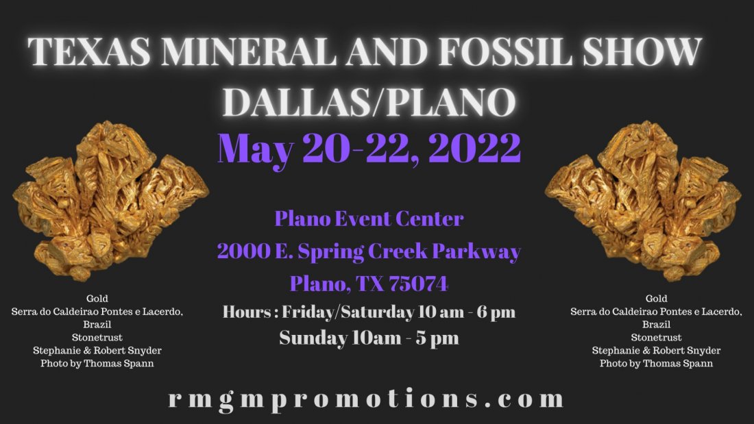 Texas Mineral & Fossil DallasPlano Show 2022 Tickets Plano Event