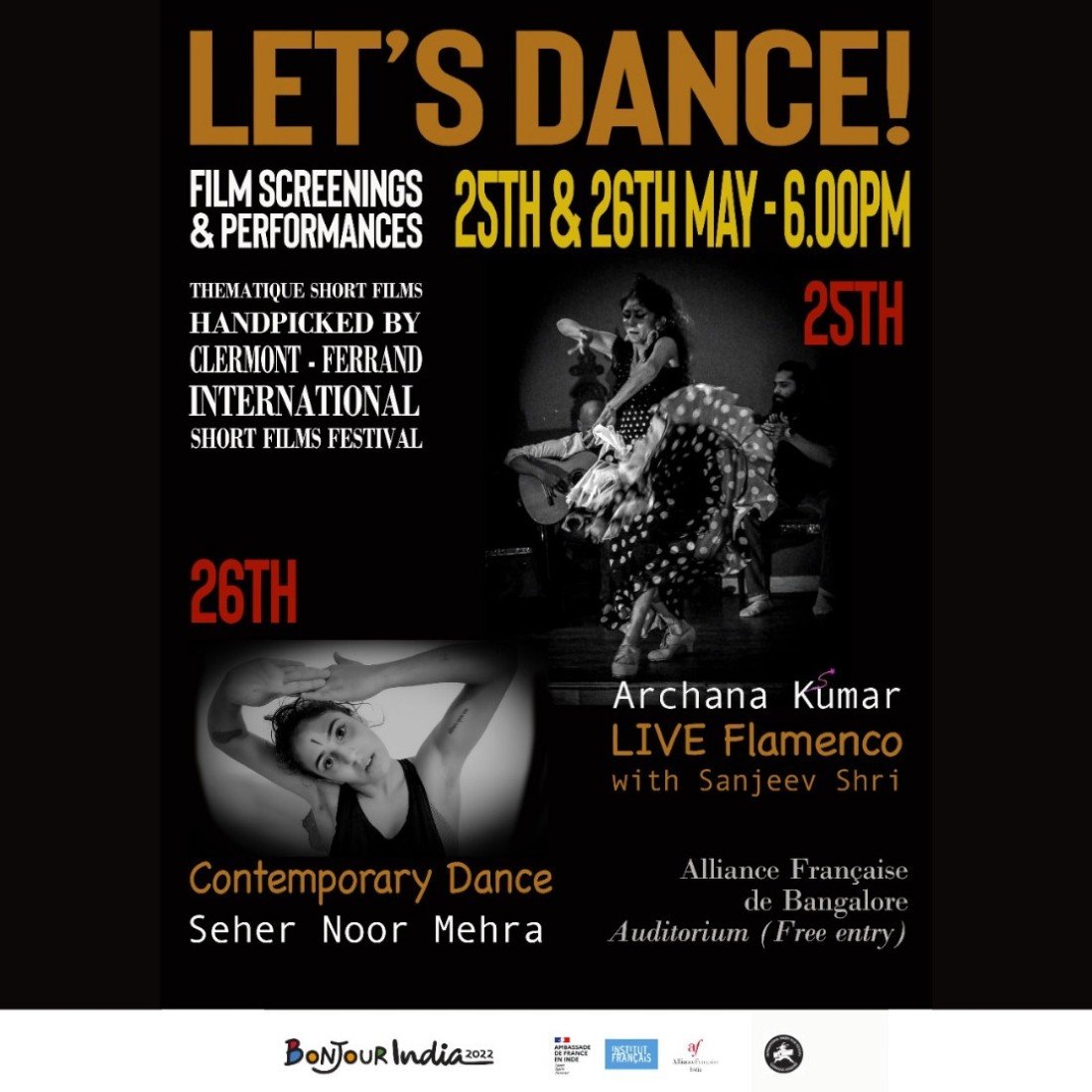 Lets Dance Bonjour India Live Flamenco Tickets Alliance Fran aise 