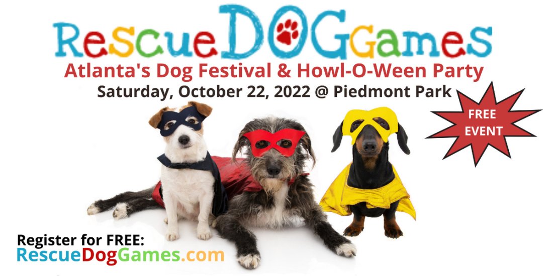 Rescue Dog Games 2022 Piedmont Park, 10th Street & Charles Allen Dr