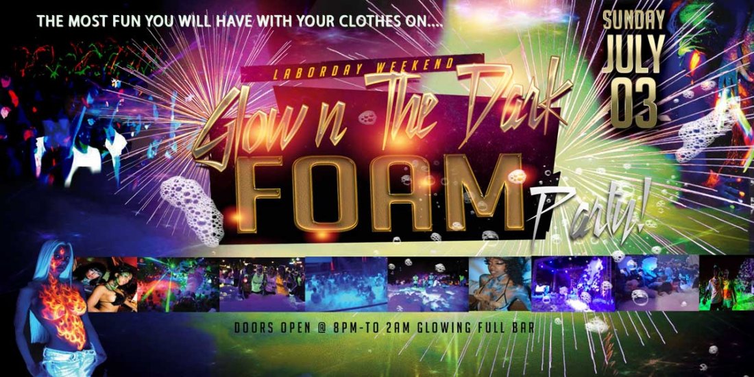 FOAM n GLOW Tickets PRINCE HALL, Los Angeles, CA July 3, 2022