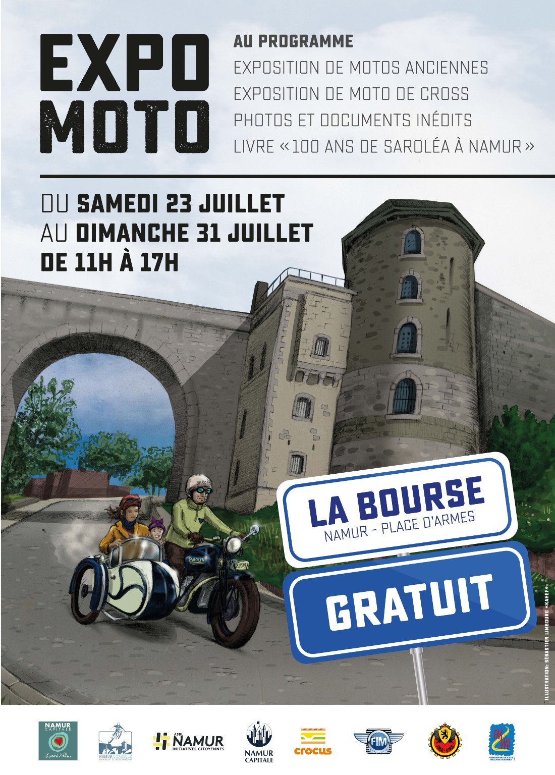 EXPO MOTO \u00e0 'La Bourse' Namur - gratuit