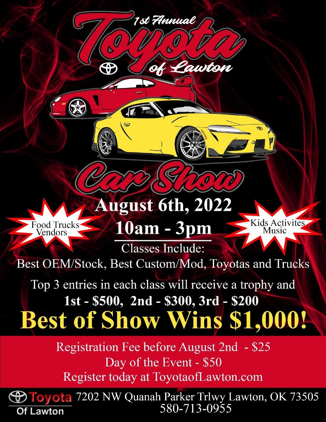 1st Annual Toyota of Lawton Car Show Toyota of Lawton, Fort Sill, OK