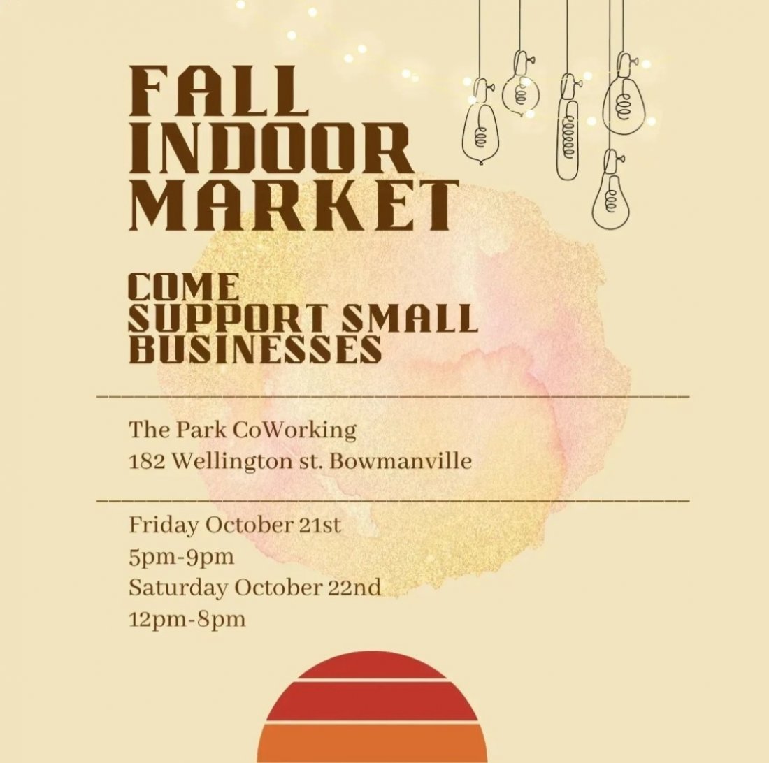 SHOPPING AT THE PARK FALL INDOOR MARKET Tickets The Park Coworking