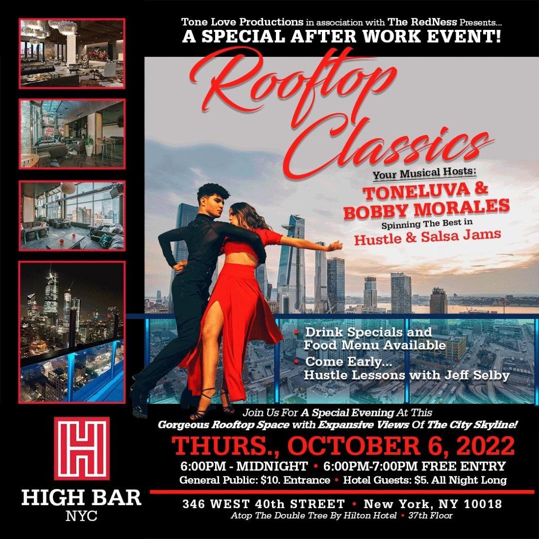 Rooftop Classics: A Special After Work Event at High Bar, New York on ...