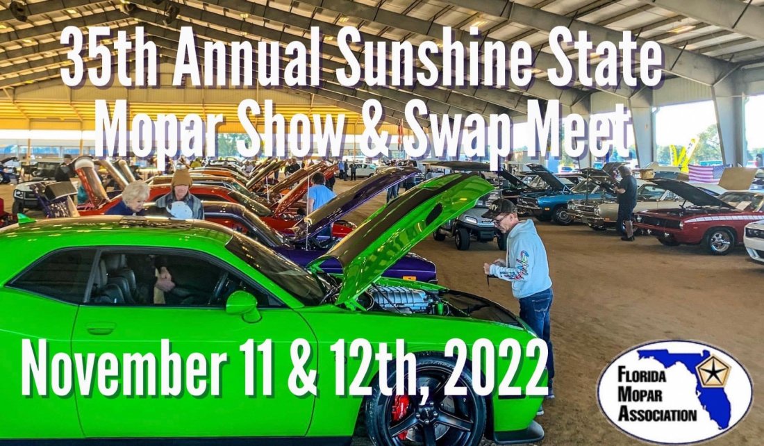 35 Annual Sunshine State Mopar Car Show Florida Horse Park, Ocala, FL