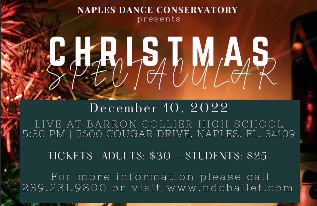 Naples Dance Conservatory Christmas Spectacular 2022 Tickets Barron