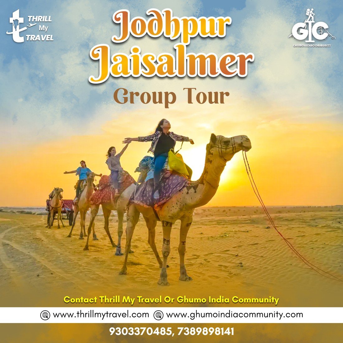 TMT New Year Jodhpur Jaisalmer Longewala Group Tour From Ahmedabad Gujrat