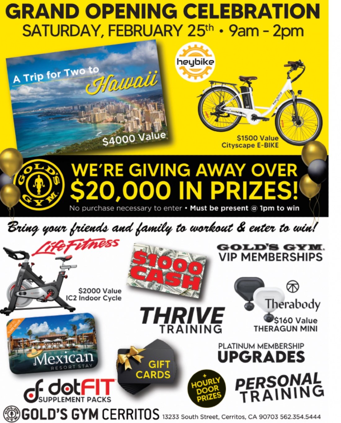 Golds Gym Cerritos Grand Opening Celebration and Open House Gold's