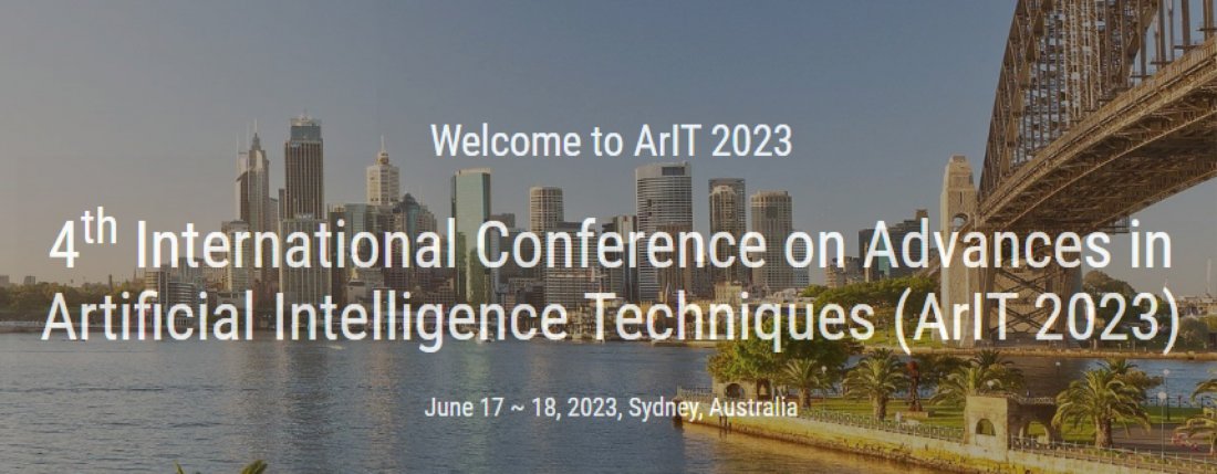 4th International Conference on Advances in Artificial Intelligence Techniques (ArIT 2023)