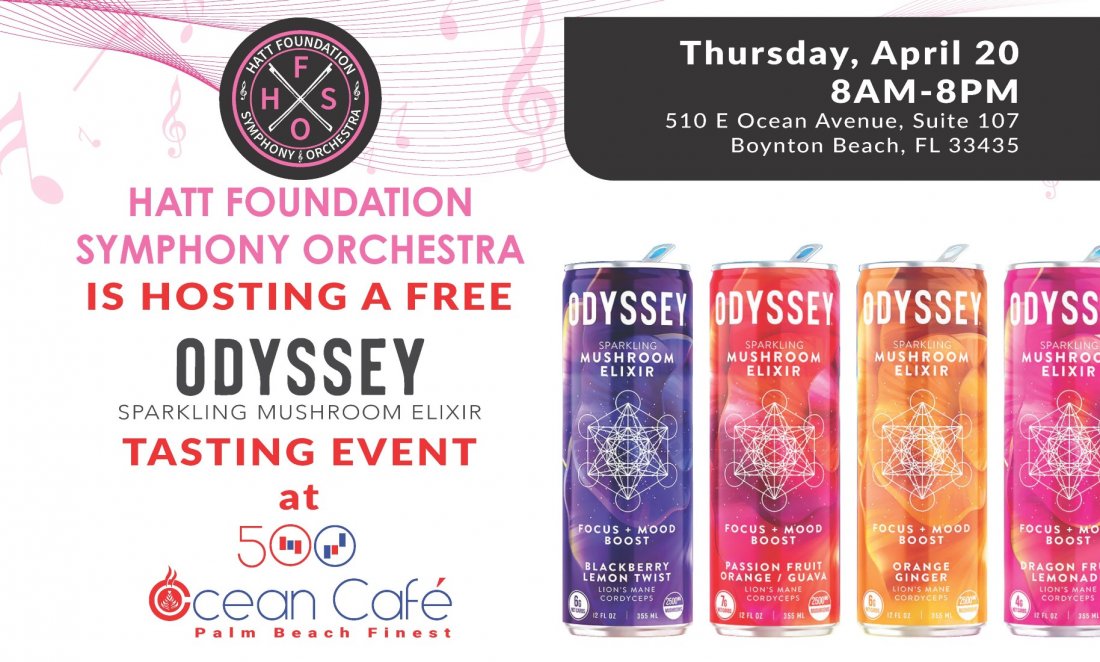 Tasting Event of Odyssey Elixir Energy Drink Tickets 500 Ocean Cafe