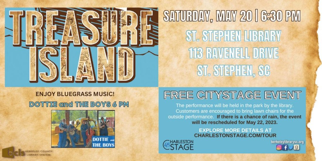 Treasure Island is coming to St. Stephen Library! Tickets Berkeley