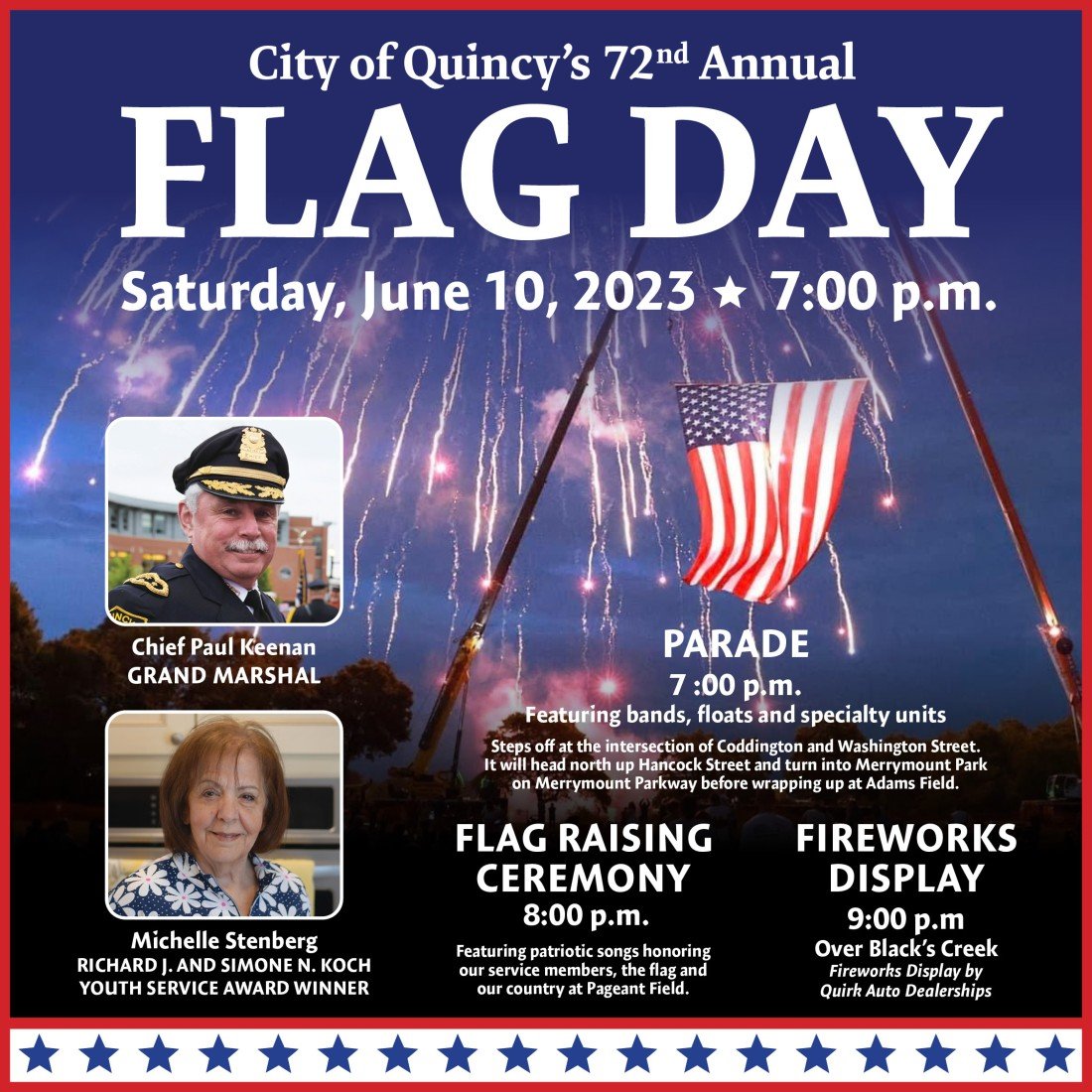 Quincy 2023 Flag Day Parade & Celebration