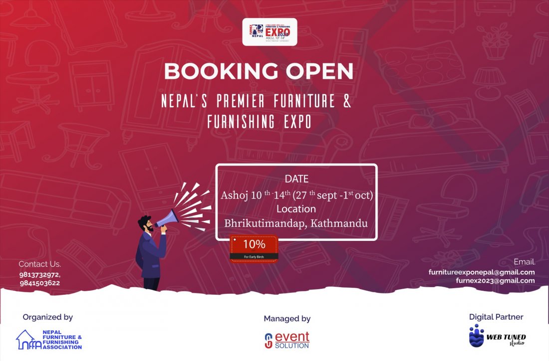 Furniture and Furnishing Expo 2023 Tickets Bhrikuti Mandap, Kathmandu