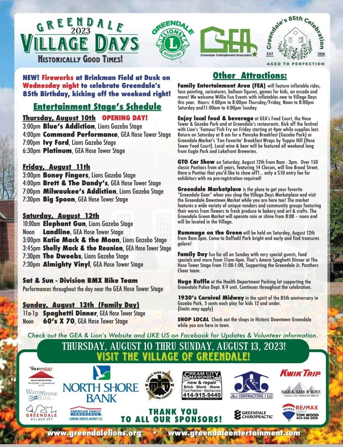 Greendale Village Days