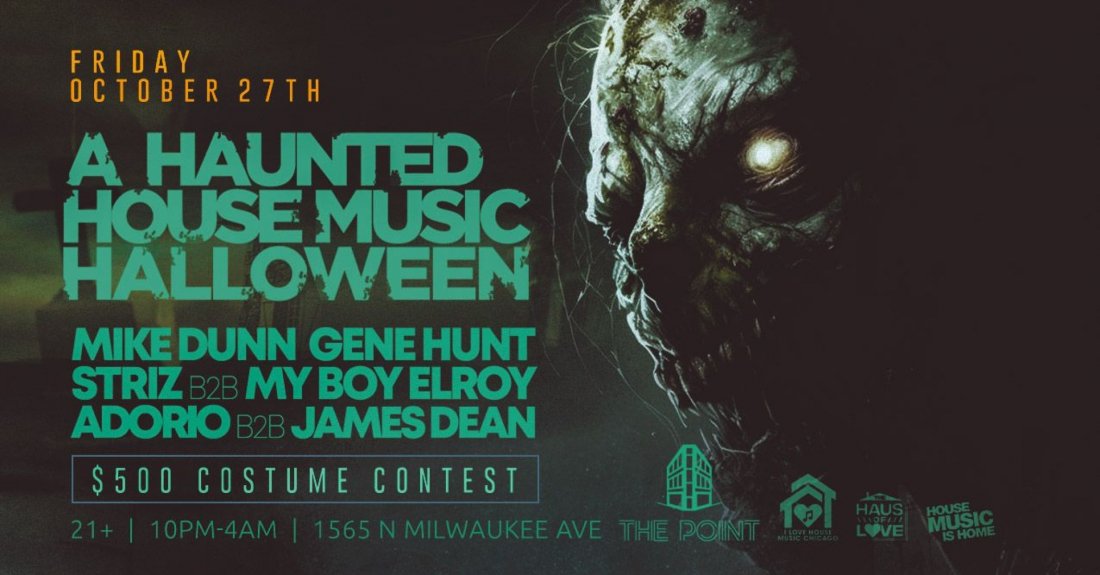 A Haunted House Music Halloween Party. 500 Costume Contest. Tickets