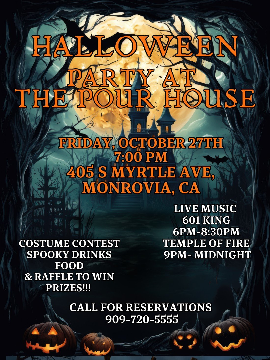 Halloween Party at The Pour House Tickets The Pour House , Monrovia