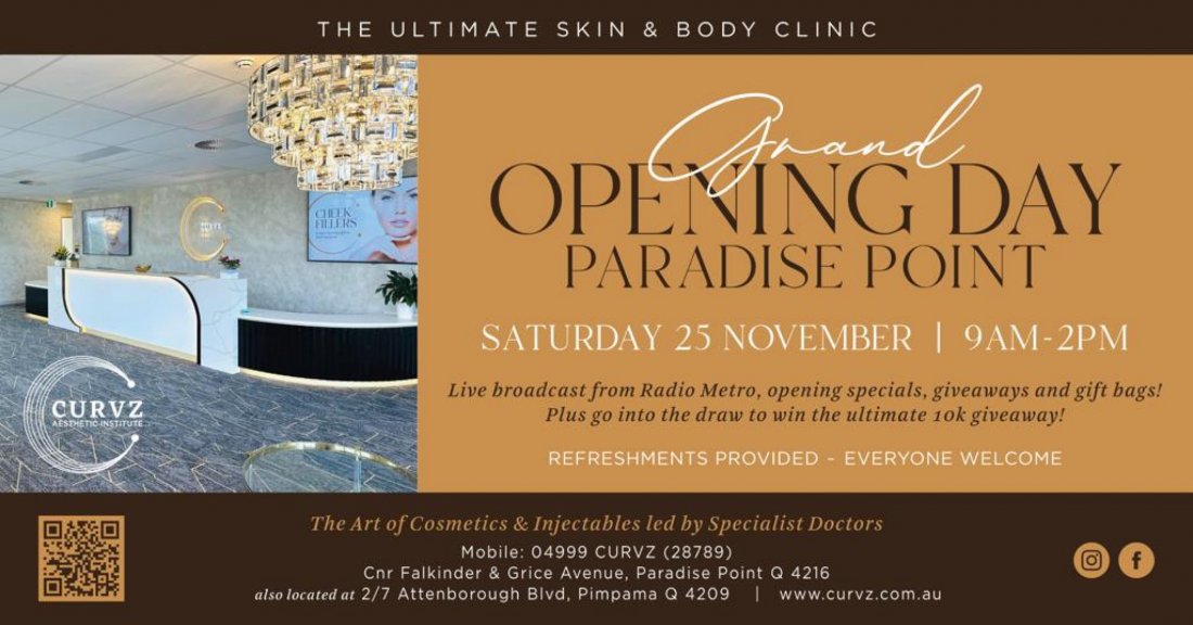 Curvz Ultimate Skin & Body Clinic Paradise Point Grand Opening Tickets ...