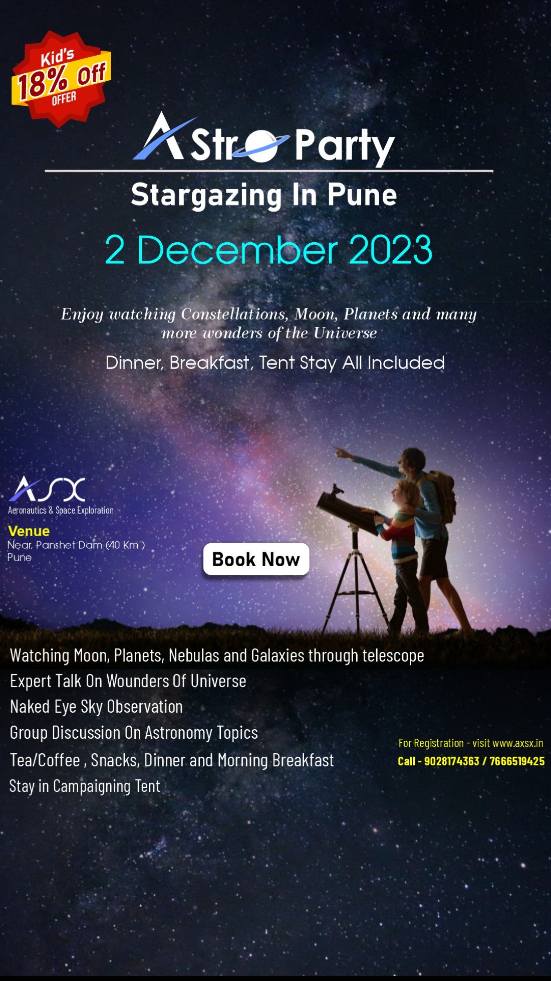 Stargazing Party & Camping In Pune | Star gazing Event