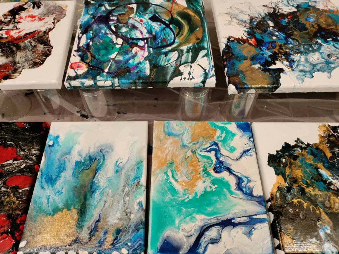 Paint Pouring Beginner friendly, Inperson Tickets North Vancouver December 3, 2023