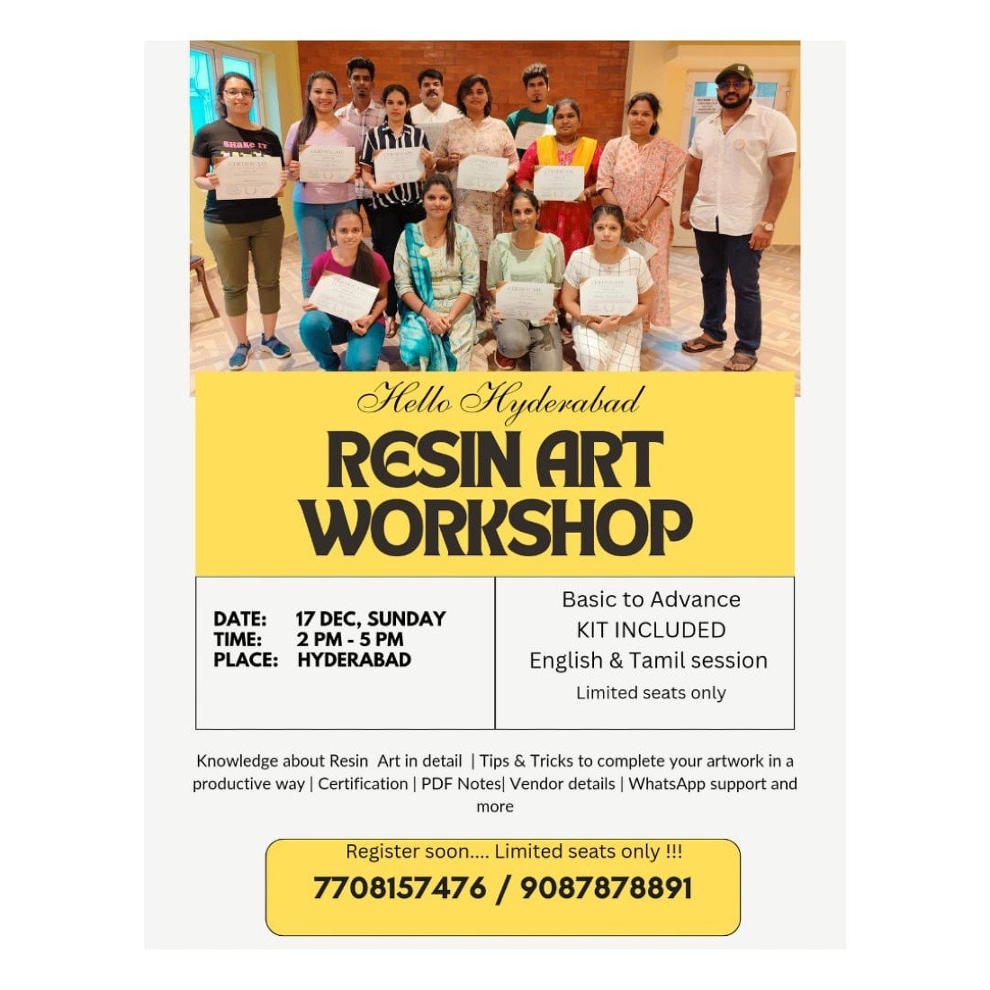 Resin Art Workshop - OFFLINE