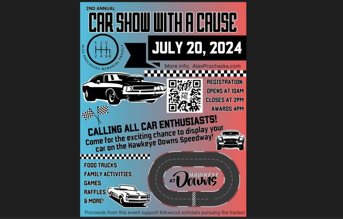 Car Show With A Cause Tickets at Hawkeye Downs Speedway , Cedar Rapids ...
