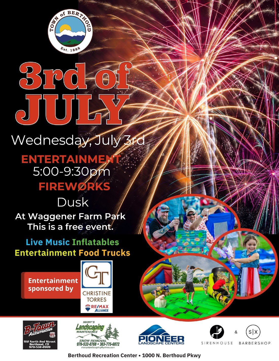 Berthoud 3rd Of July Fireworks and Celebration