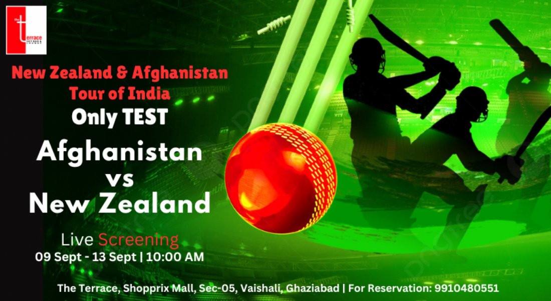 Afghanistan vs New Zealand test Tickets