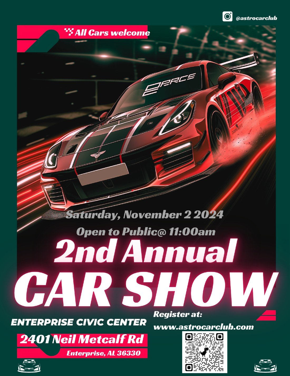 Astro 2nd Annual Car Show Tickets Enterprise Civic Center November 2, 2024