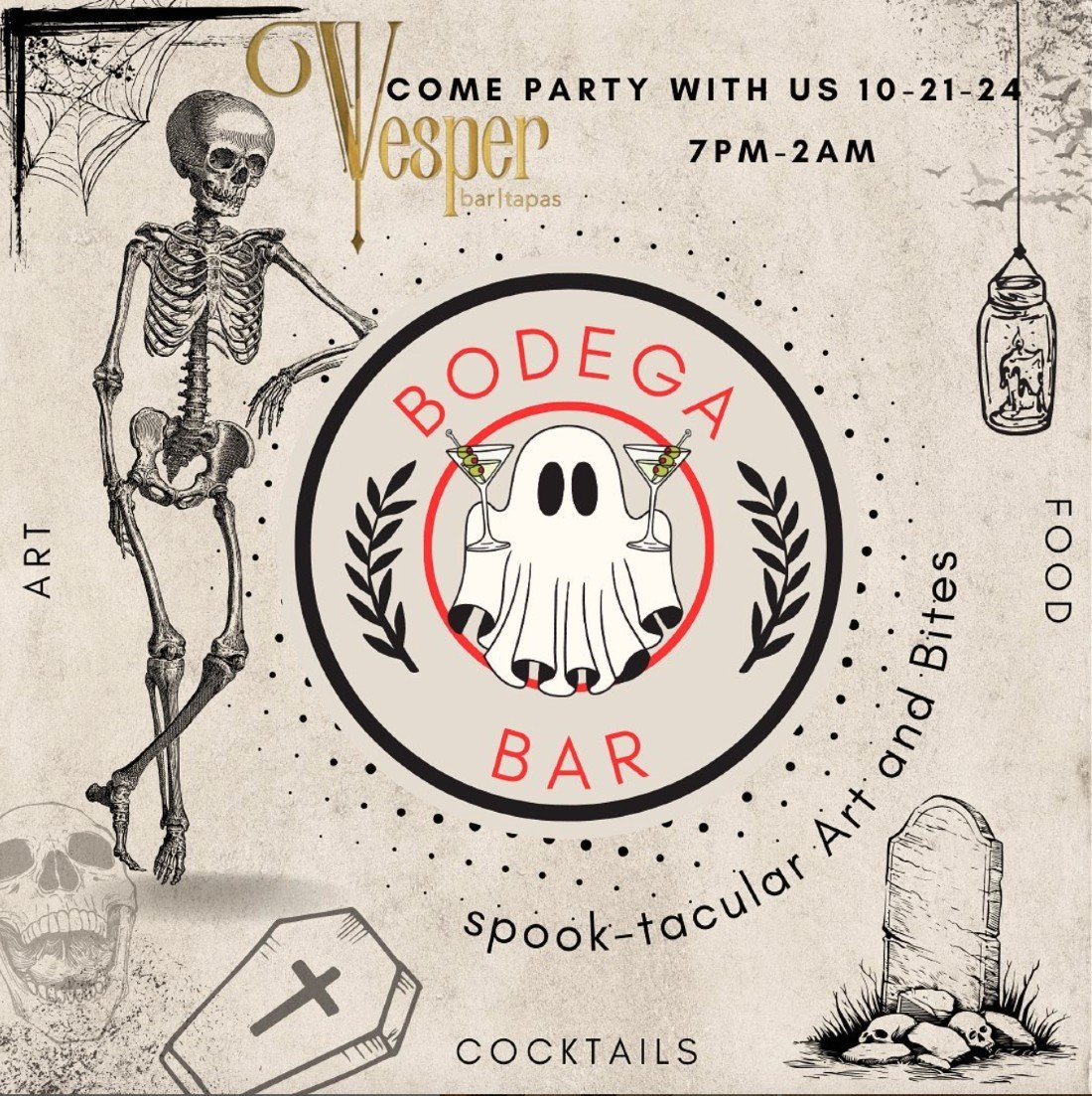 Spectre and Spirits: Bodega Bar Bash at Vesper