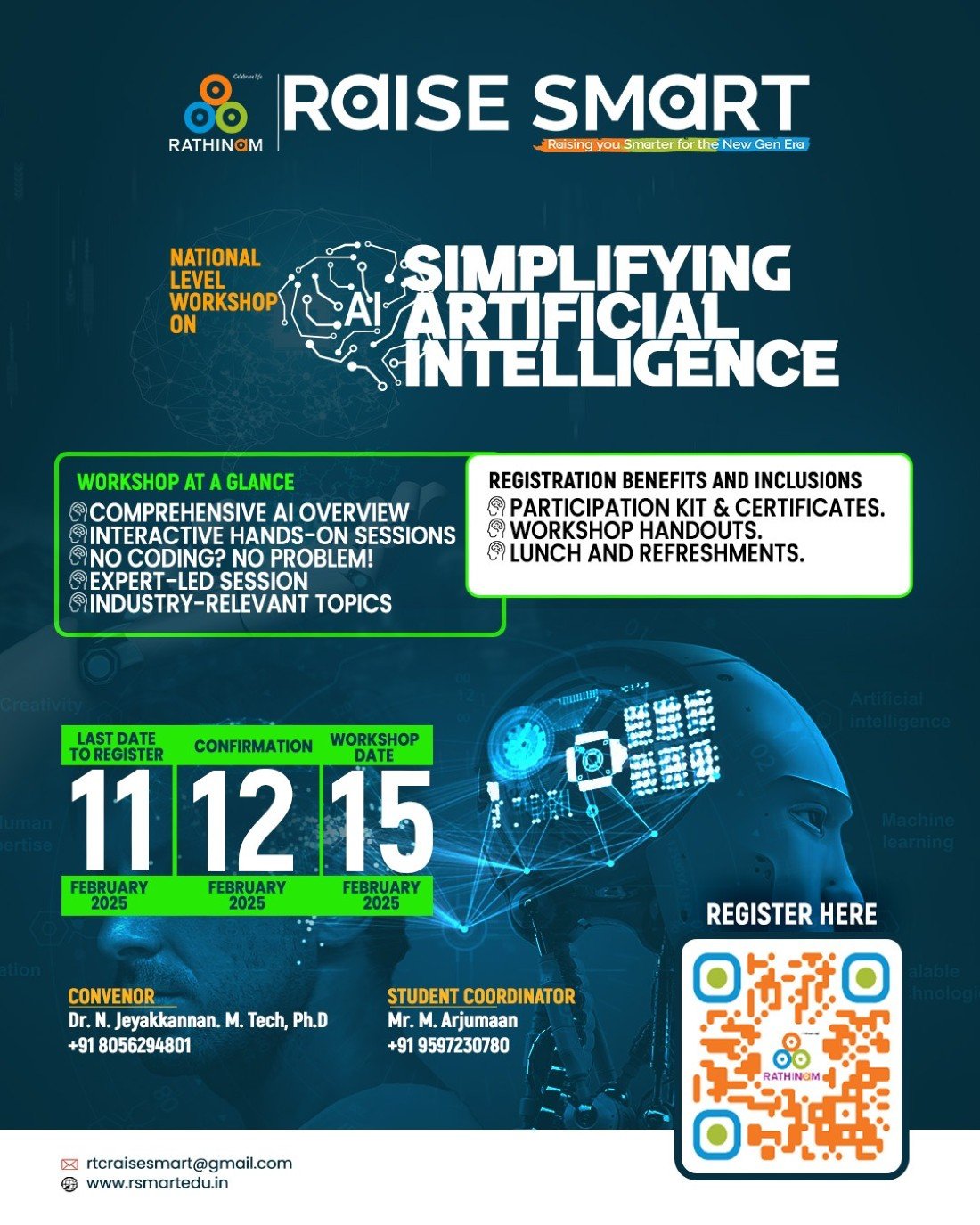 One Day National Level Workshop on Simplifying Artificial Intelligence