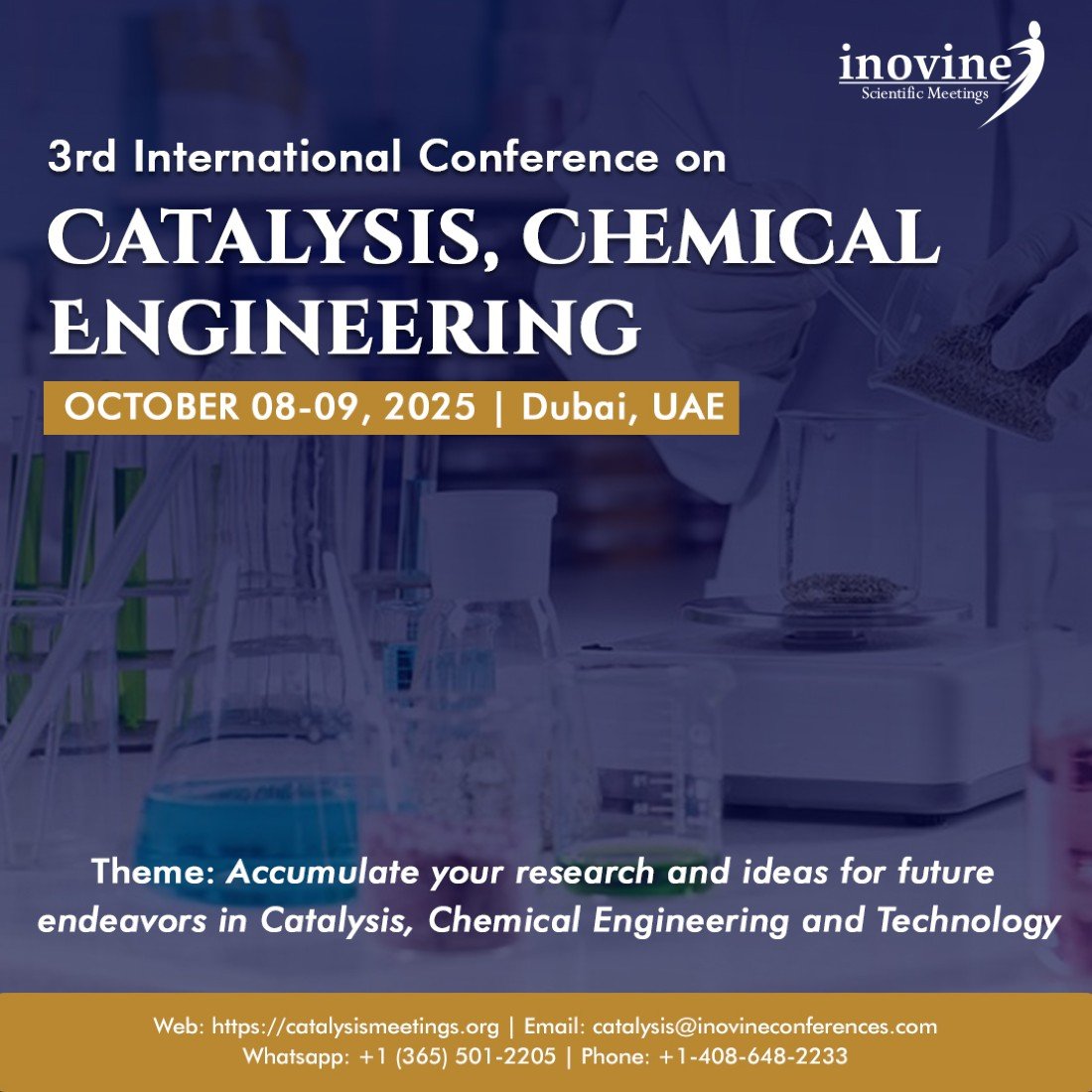 3rd International Conference on Catalysis, Chemical Engineering