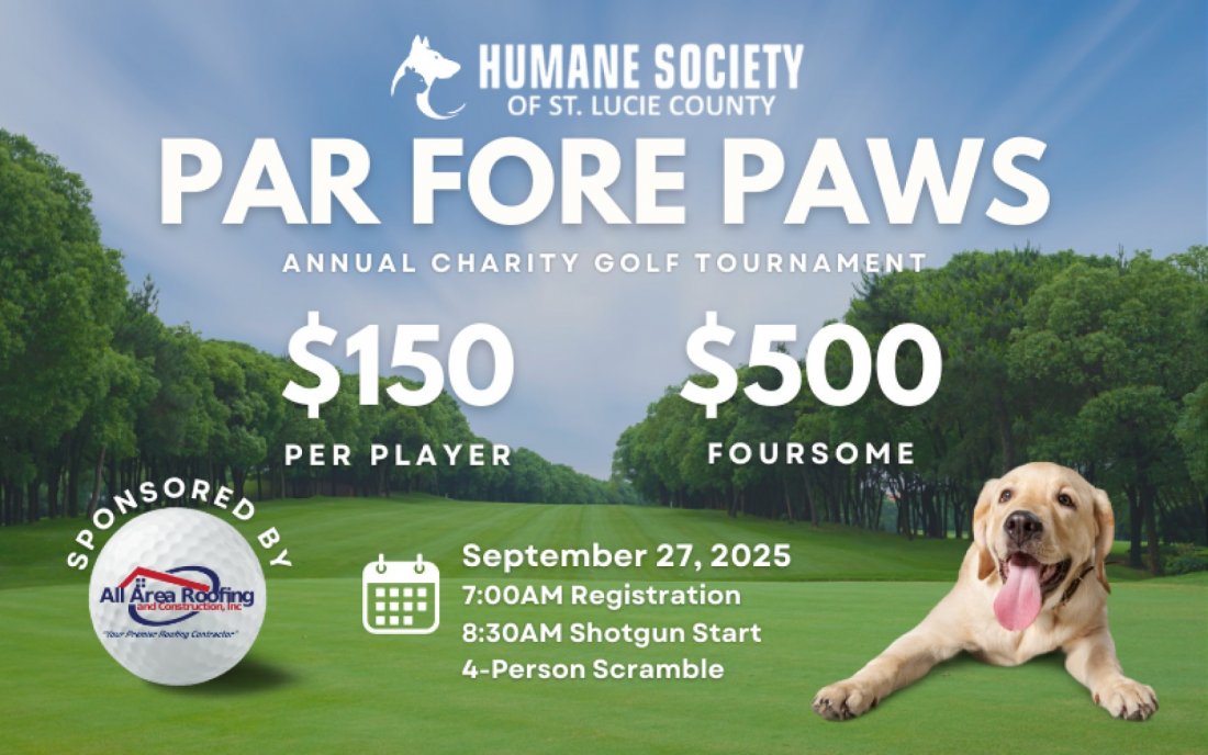 Par Fore Paws Annual Charity Golf Tournament | Humane Society of St. Lucie County