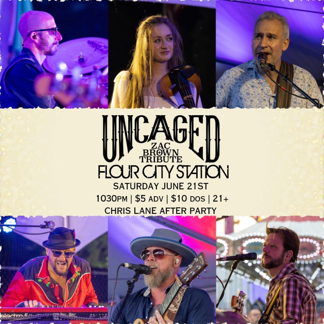 Chris Lane Country Afterparty with Uncaged: Zac Brown Tribute