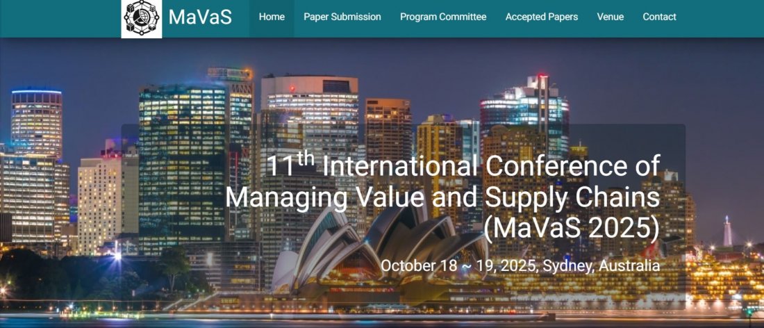 11th International Conference of Managing Value and Supply Chains (MaVaS 2025)