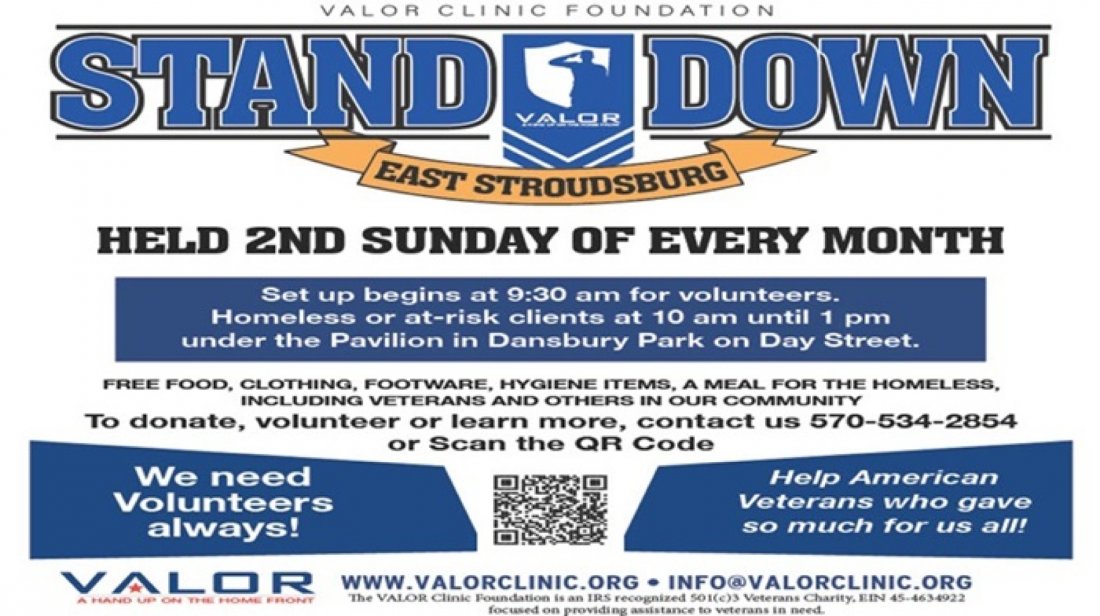 EAST STROUDSBURG STAND DOWN - VALOR Clinic Foundation - 9\/14\/25