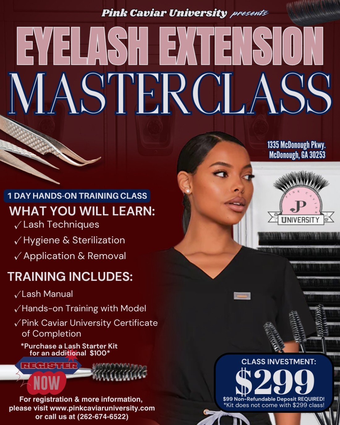 Eyelash Extension Training Class - (Starting at $299)