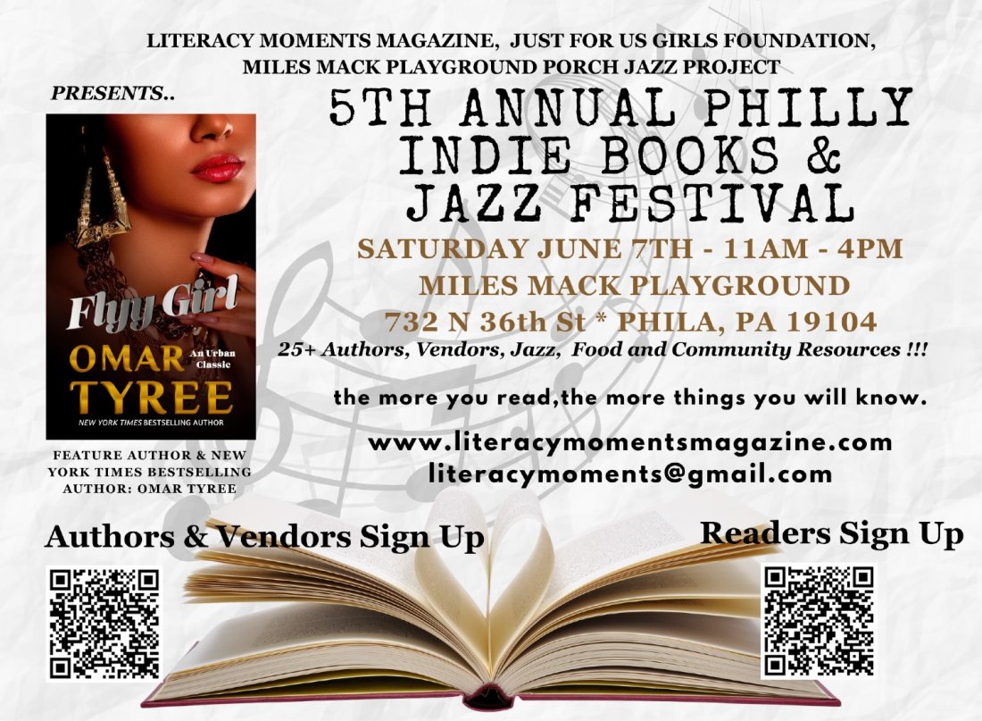 POSTPONED DUE TO WEATHER!  PHILLY INDIE BOOKS AND JAZZ FESTIVAL