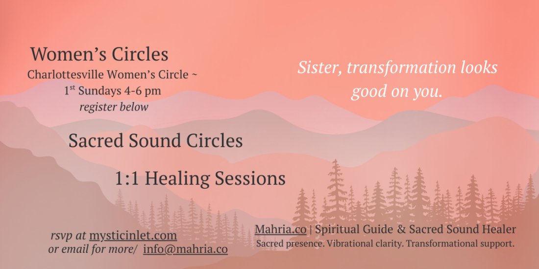 Women's Circle C'Ville, 1st Sundays
