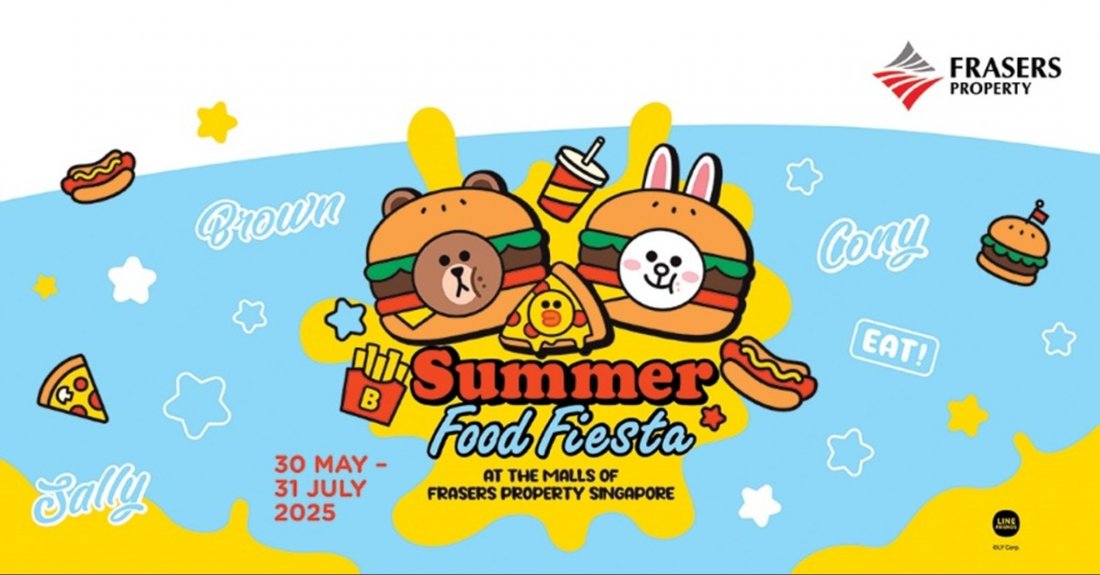 Frasers Property Singapore with the LINE FRIENDS: Summer Food Fiesta 2025