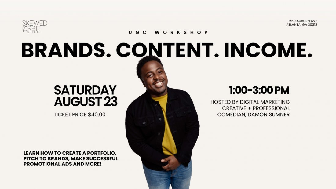 BRANDS. CONTENT. INCOME. with DAMON SUMNER