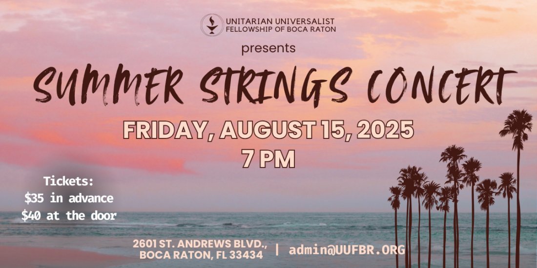 Summer Strings Concert at UUFBR