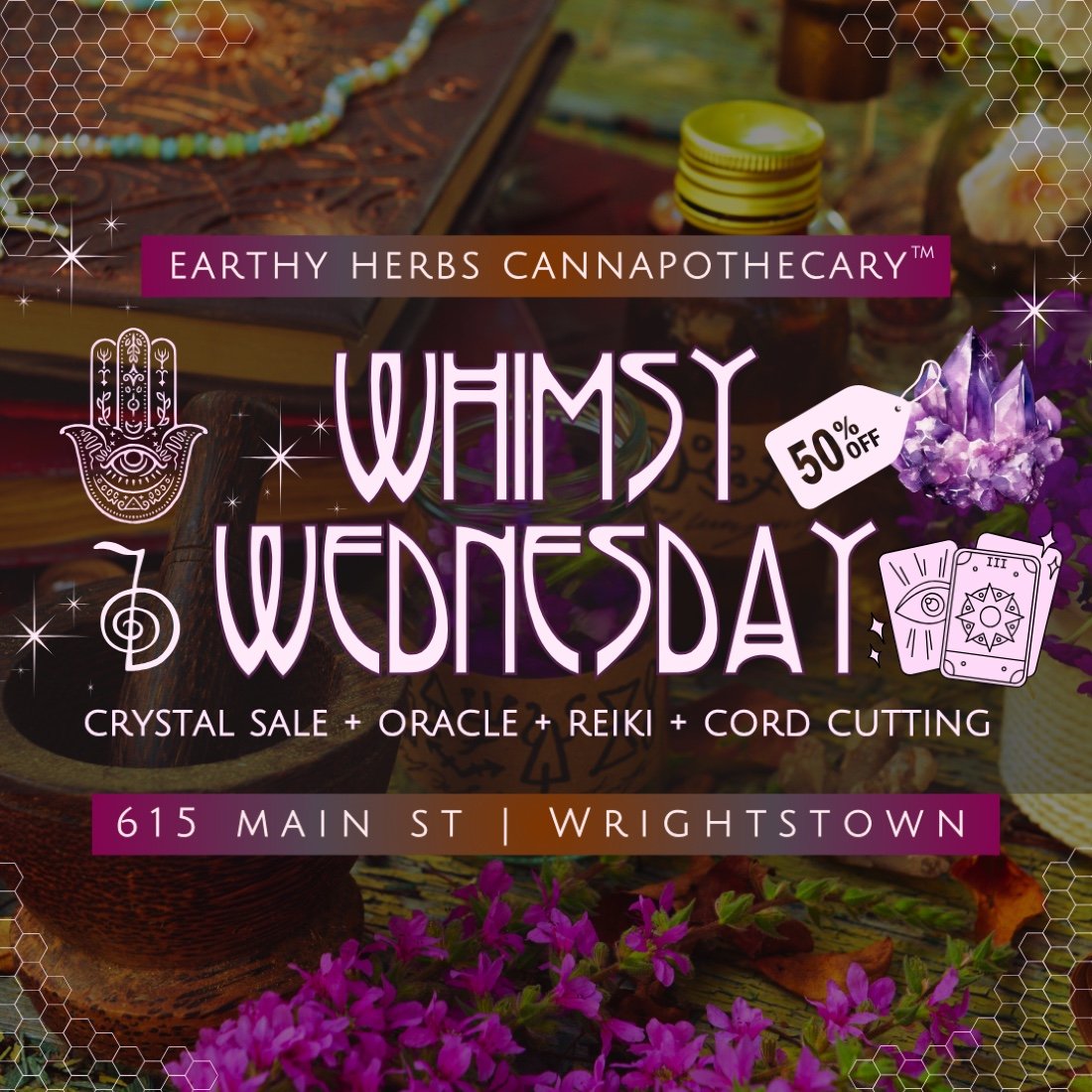 \ud83e\uddda\u200d\u2640\ufe0f\ud83d\udd2eWhimsy Wednesday | Crystal Sale + Energy Arts + Readings