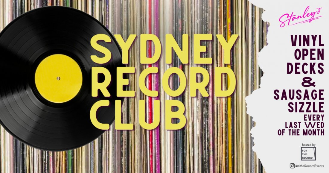 Sydney Record Club - vinyl open decks + sausage sizzle