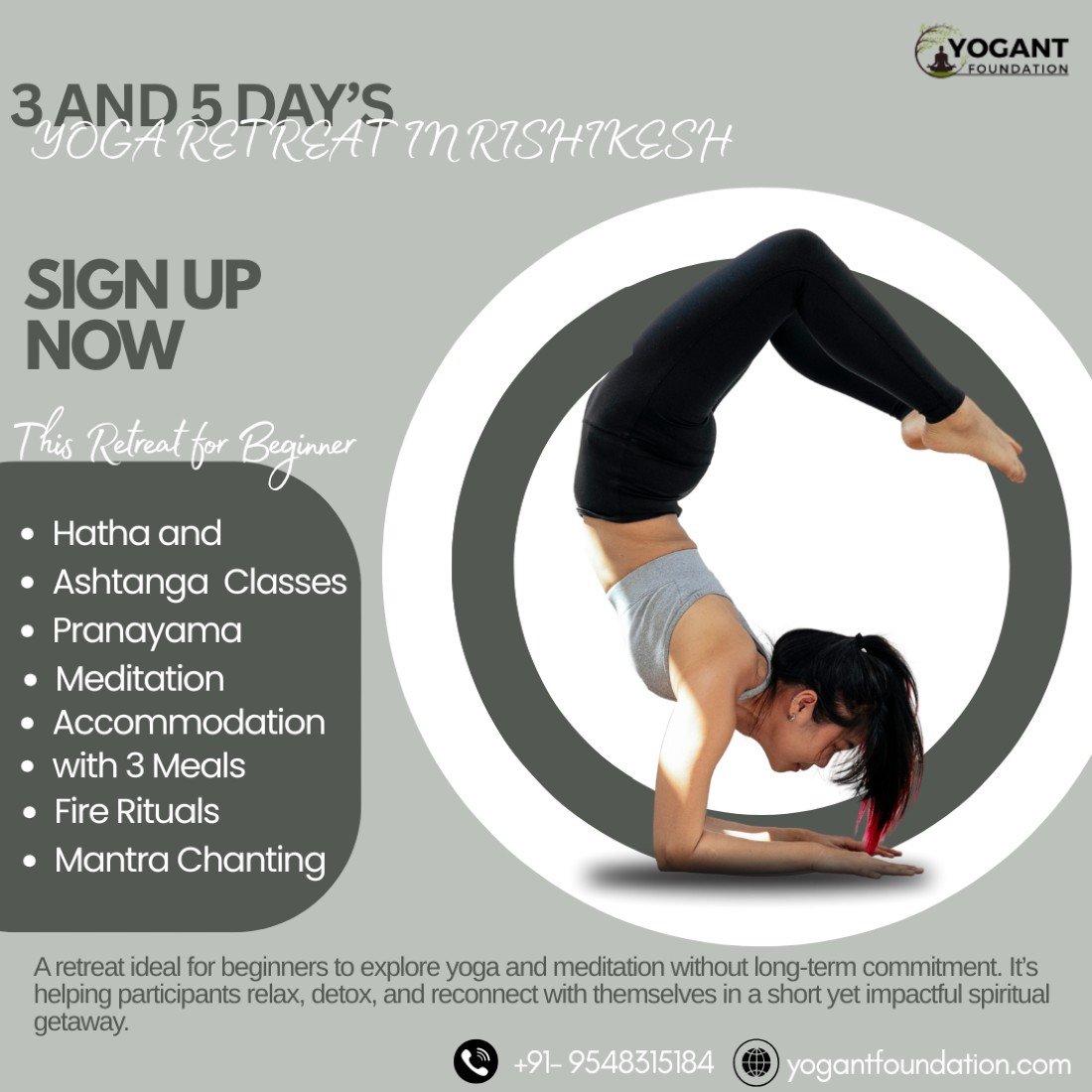 3-Day Yoga Retreat in Rishikesh, India