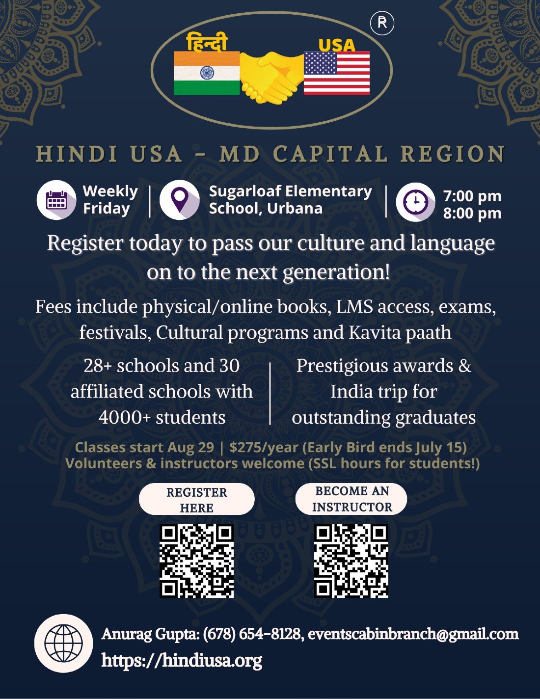 Hindi Classes by Hindi USA (MD Capital Region)