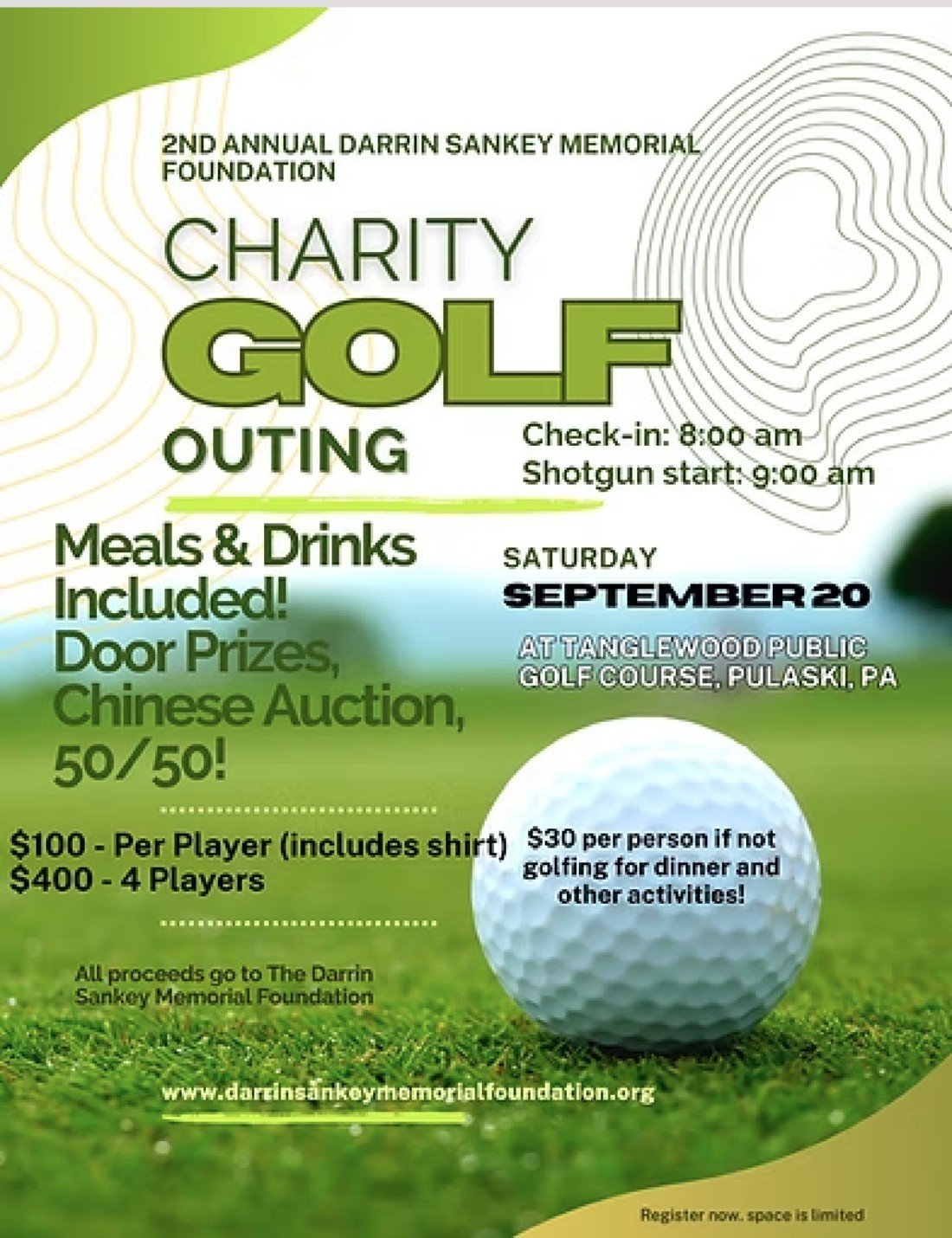 Darrin Sankey Memorial 2nd Annual Golf Outing