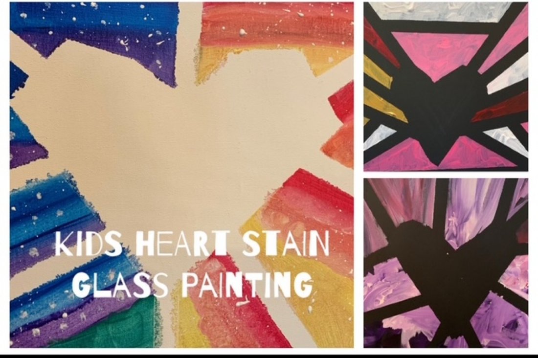 Cosmic Creators Youth Art Discovery Program: Acrylic Painting - Stained Glass Heart