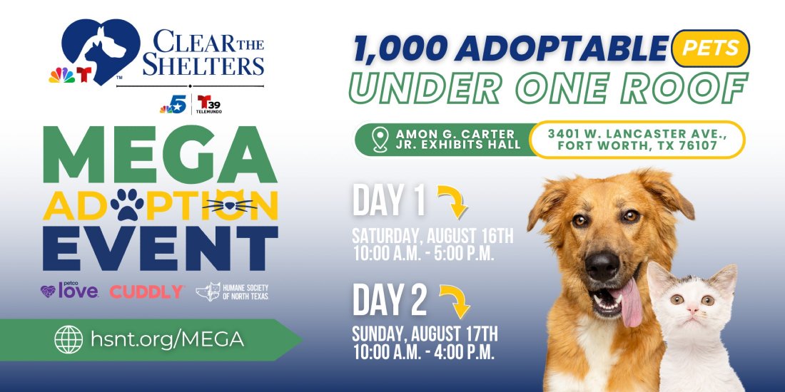 Clear the Shelters MEGA Adoption Event