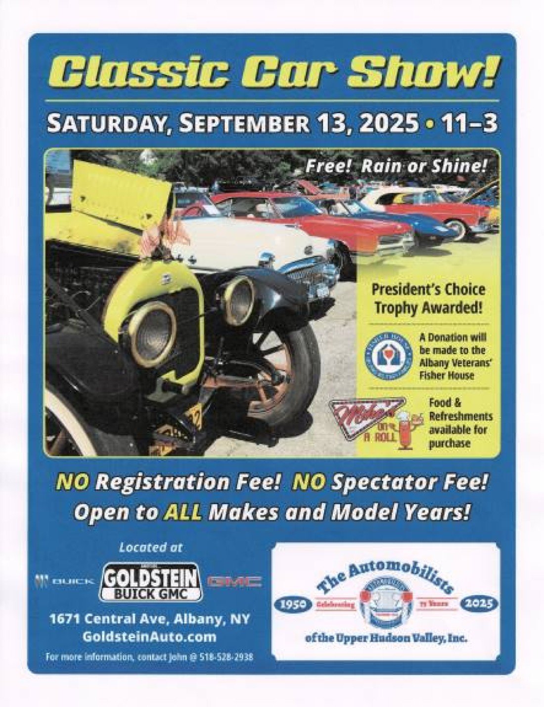 Automobilists of the Upper Hudson Valley\/Goldstein Buick Fundraiser\/Cruise In